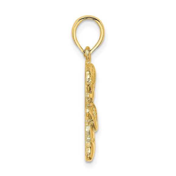 Million Charms 14k Yellow Gold Religious Themed Praying Boy Charm